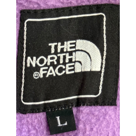 The North Face Womens Jacket Large Purple Denali Full Zip Fleece Zip Pockets - Picture 3 of 8